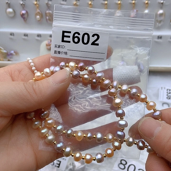 淡水珍珠颈饰银S925镶嵌