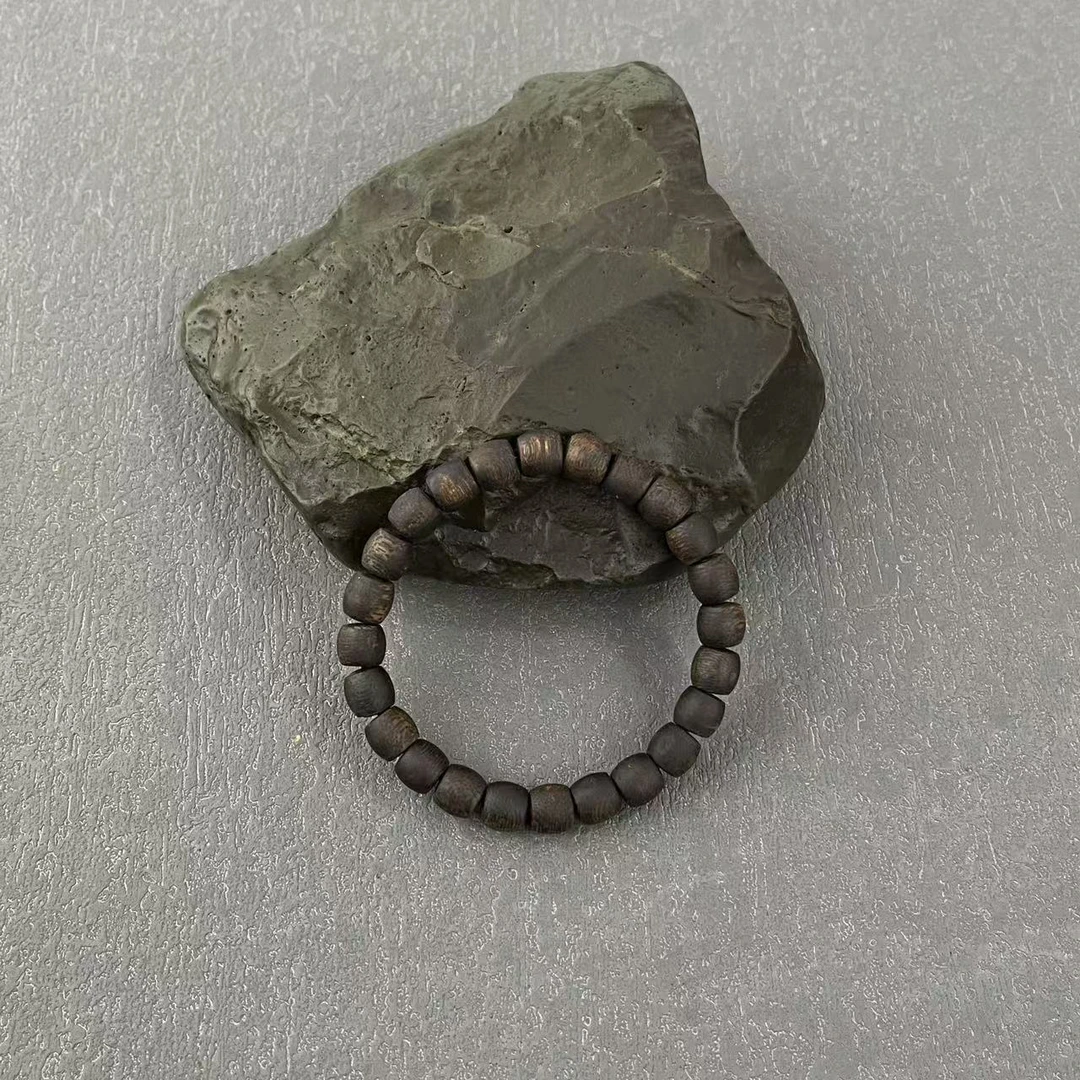 沉香莺歌绿棋楠8MM桶珠单圈沉香手串多样性发货一条（58）c