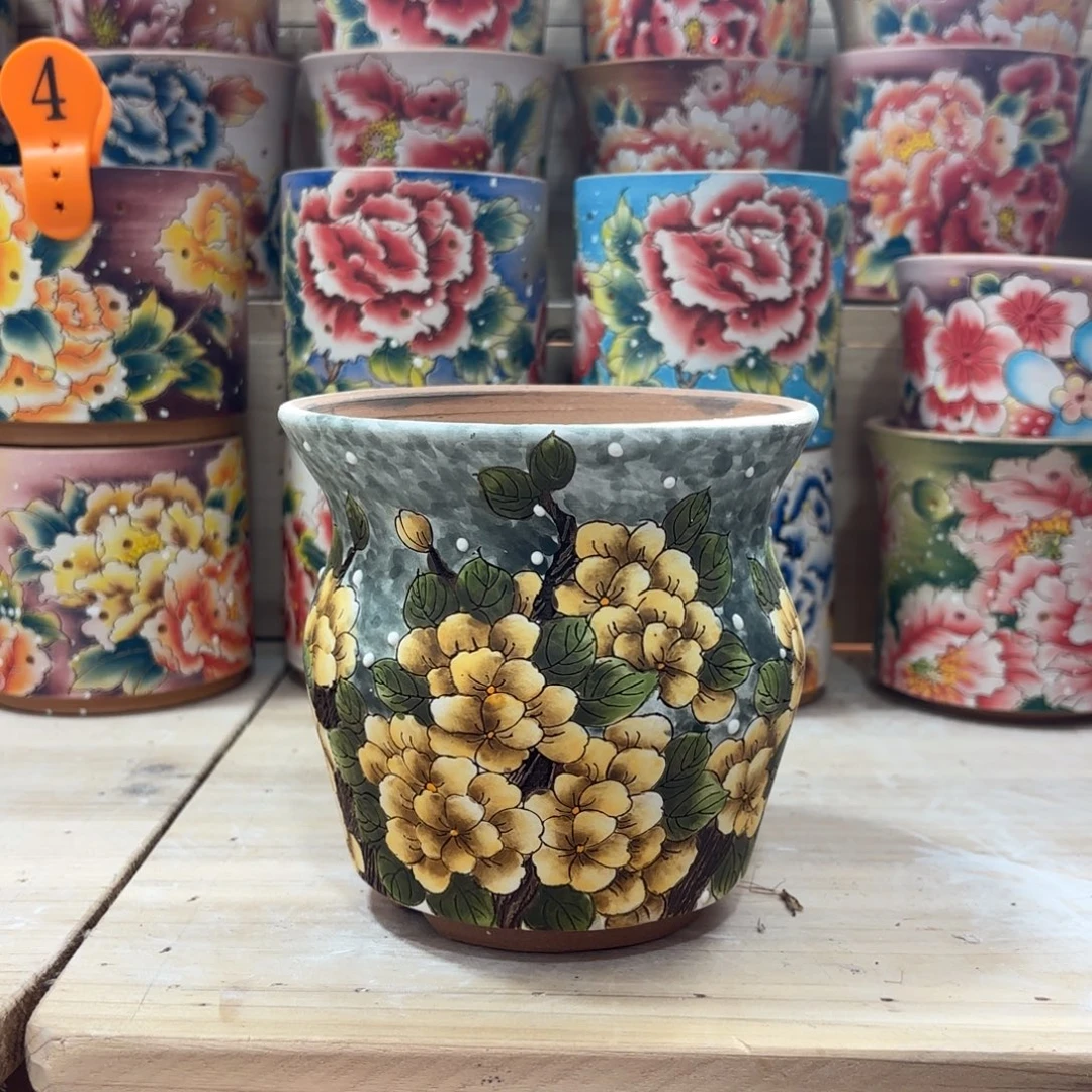 景德镇手绘花盆陶瓷12/12