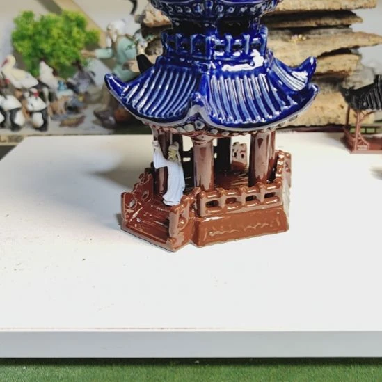 拉***)软陶盆景假山摆件造景摆件