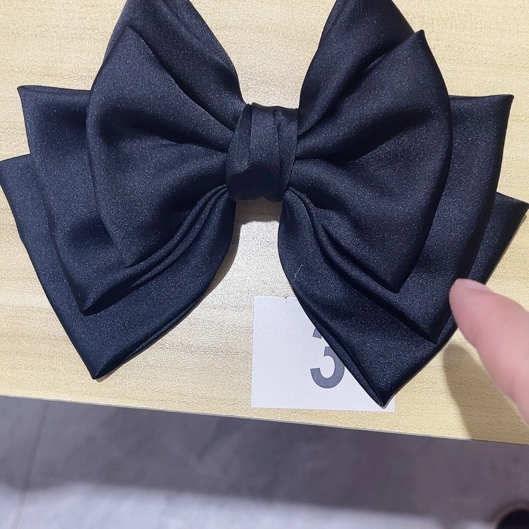 皮质铁合金蝴蝶结发夹
