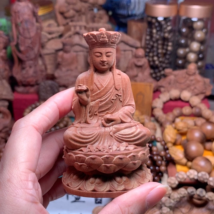 檀香木把件老山檀地藏