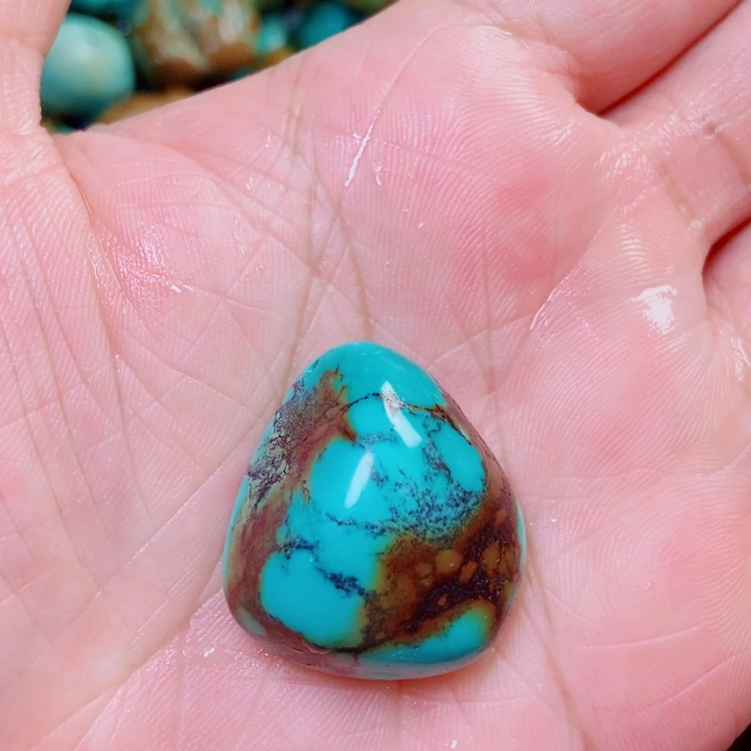 绿松石未镶嵌挂件