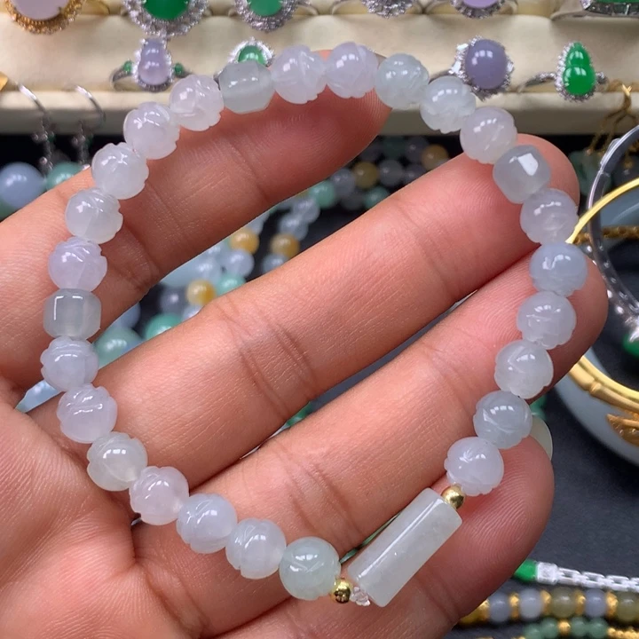 翡翠未镶嵌手链卡7