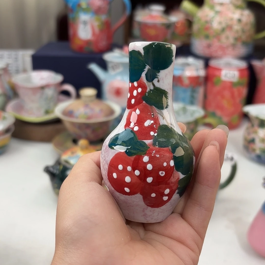 景德镇手绘高温釉下彩陶瓷茶具