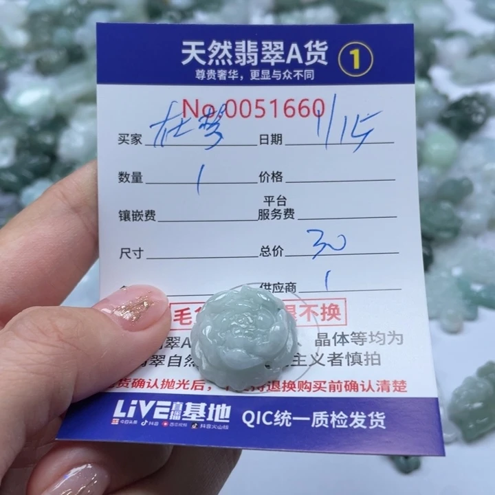 翡翠颈饰未镶嵌在**~