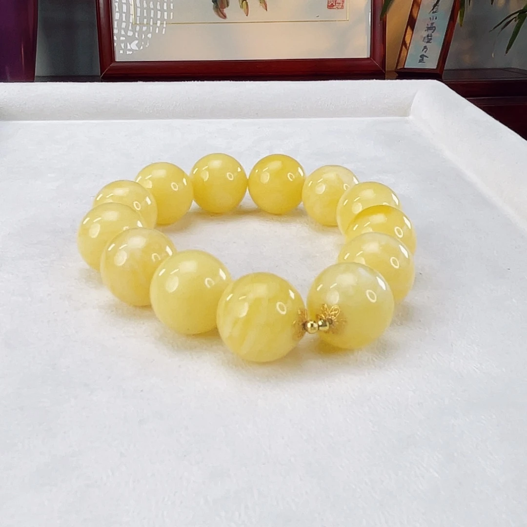 蜜蜡手链未镶嵌蜜蜡15.7