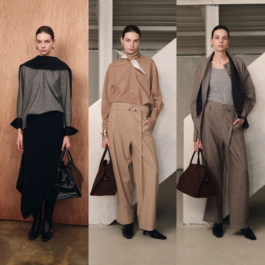 Dinv/时髦松弛感B备 慵懒多造型围巾领衬衫100羊毛前后两穿上衣女