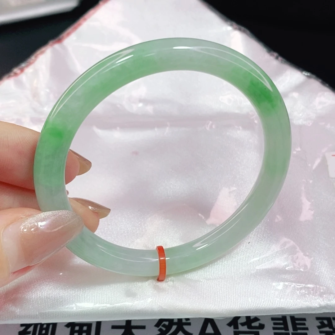 未镶嵌手镯翡翠54圆条