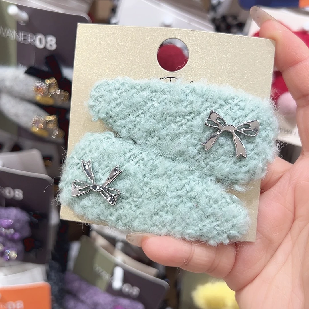 非金属薄荷绿蝴蝶结掰掰