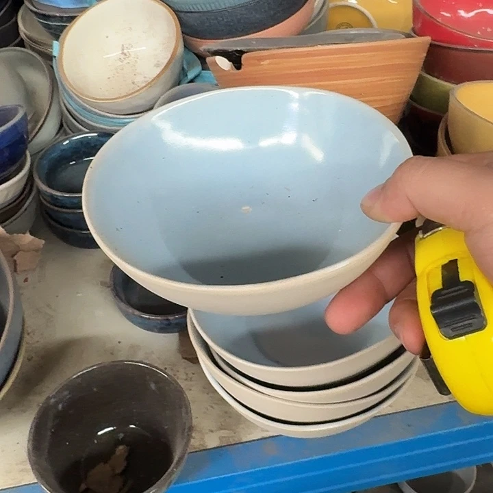 搪瓷蓝色碗4个装碗