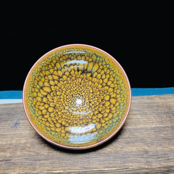 金鹧鸪建窑建盏天目盏陶瓷主人杯茶具纯手工品茗杯茶杯原矿原釉盏