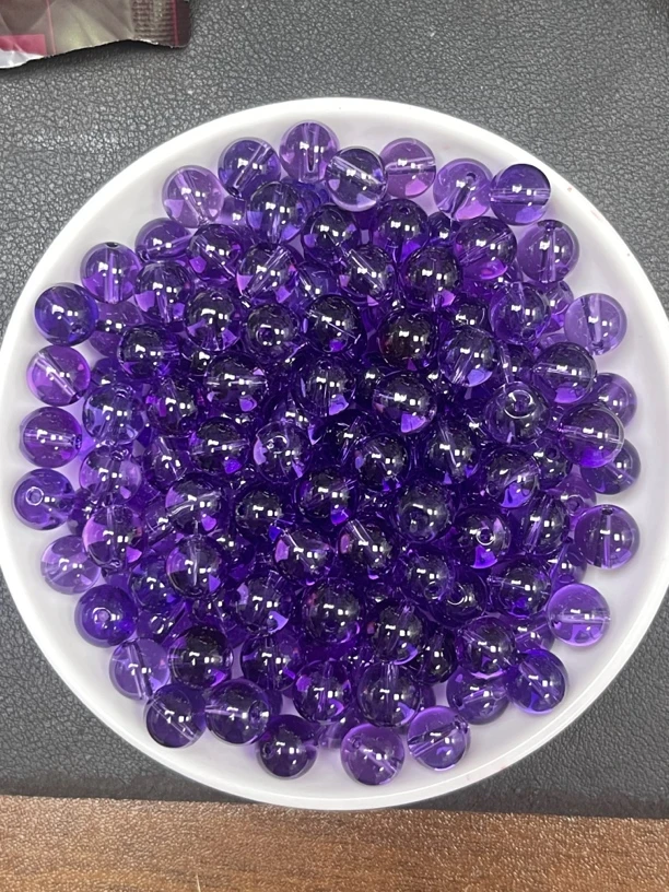 天然水晶散珠 紫水晶Y278  4mm  108颗（赠弹力绳）