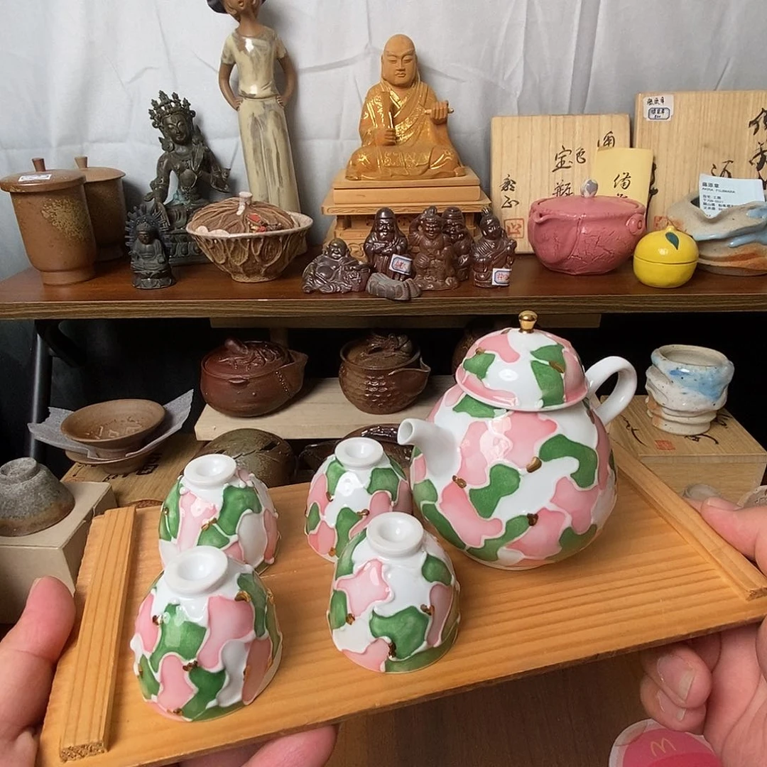 备前茶具默认微瑕不退不换看好在拍