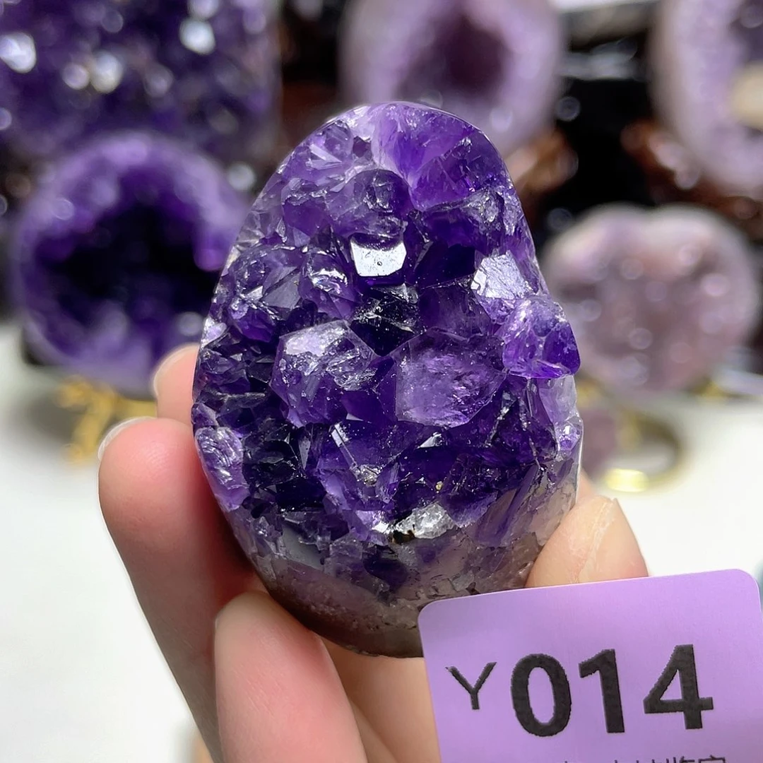 未镶嵌紫晶摆件晶震