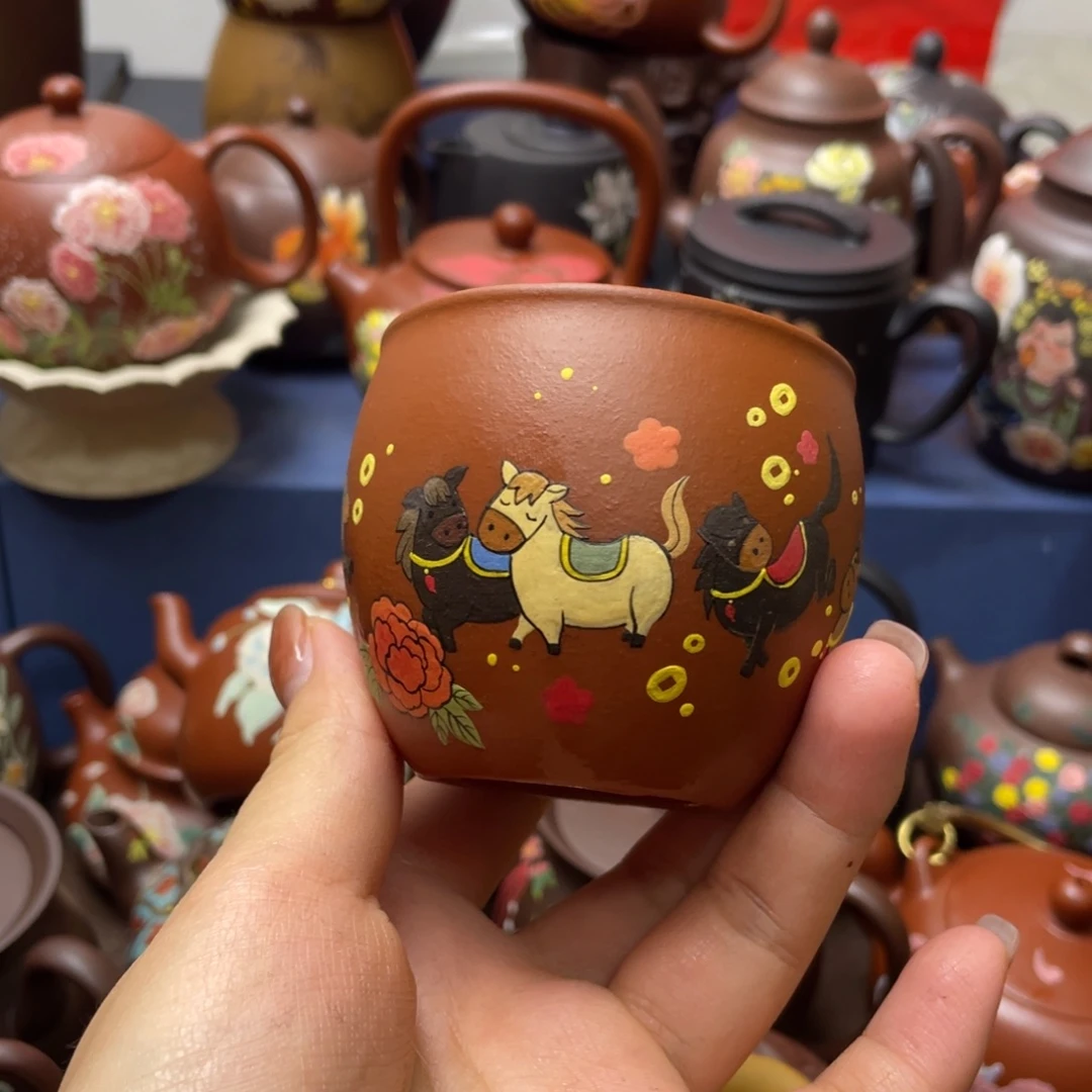 烟***费紫砂茶杯紫砂主人杯150cc