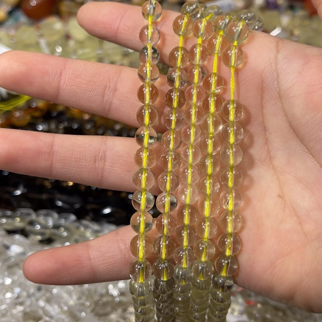 银S925镶嵌紫晶珠宝半成品净体柠檬晶卡7