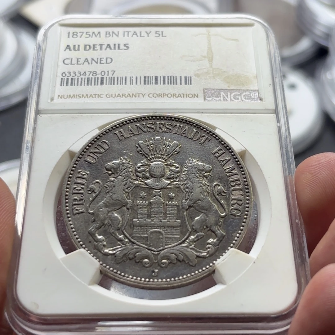 银Ag900德国自由式汉堡5马克长翅