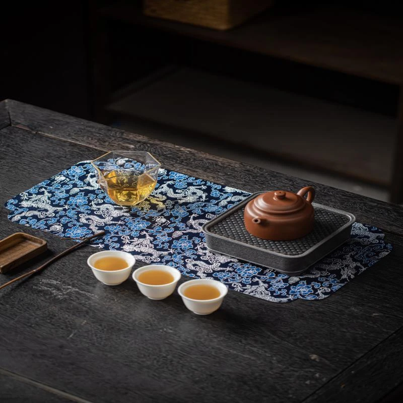 银龙织锦中式茶席48×24(cxh08)