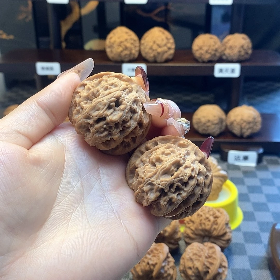 核桃把件白茬苹果园核桃卡41