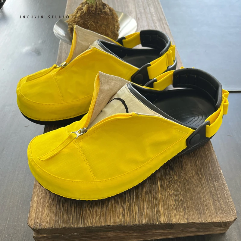 北欧户外风 机能尼龙包头男轻质软底凉拖 男士休闲博肯鞋