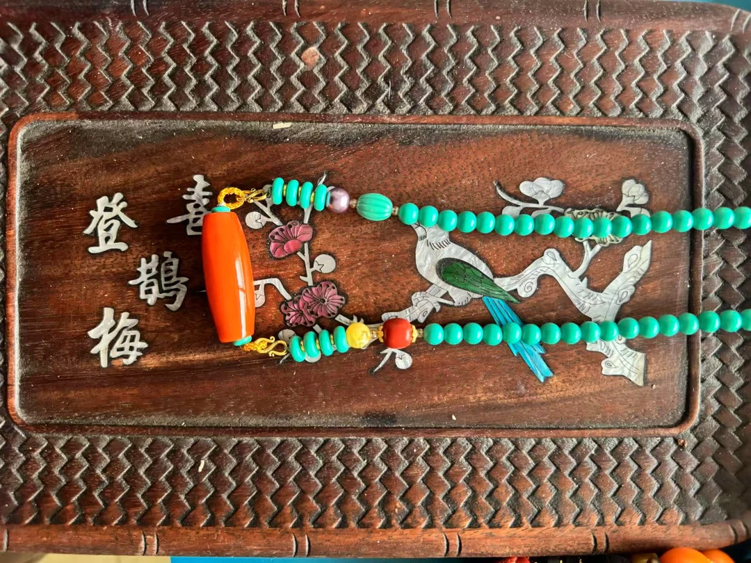 【专属链接】蜜蜡单长珠吊坠