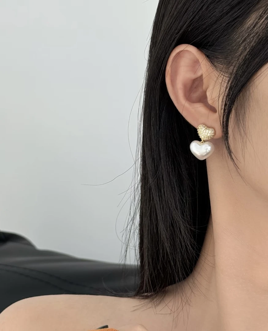 铜合金锆石耳饰 时尚耳钉通用链接2