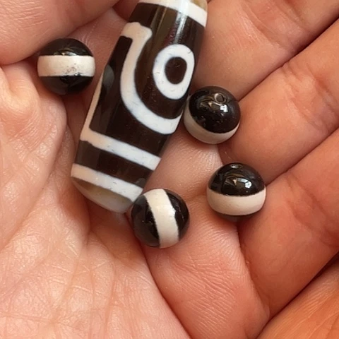 玛瑙/玉髓单珠未镶嵌麦*