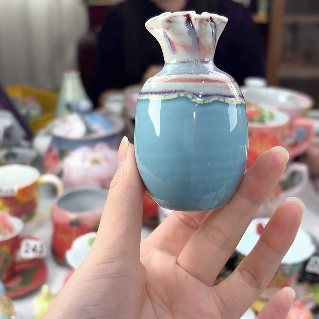 景德镇手绘高温釉下彩陶瓷茶具