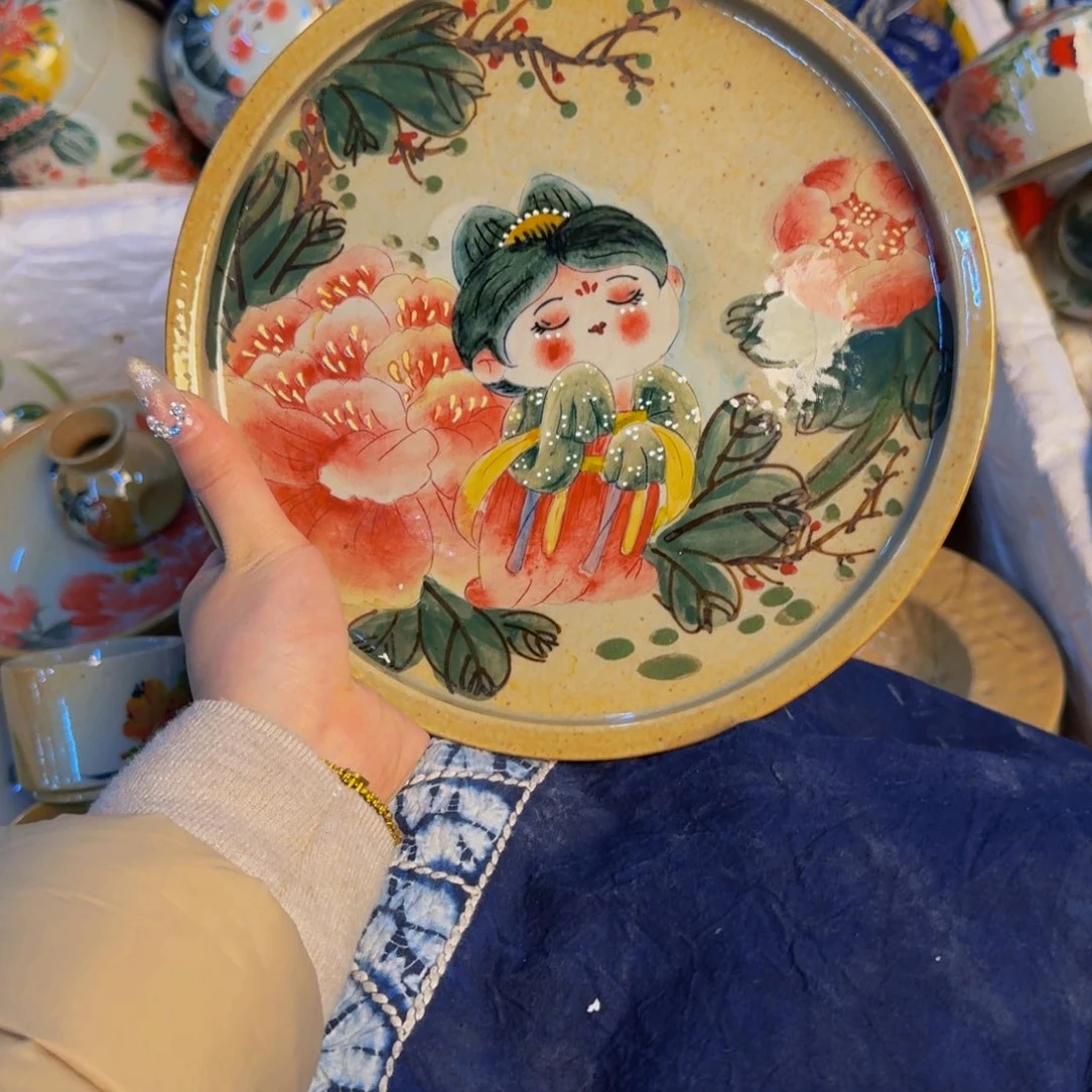 瓷片景德镇陶瓷手工手绘陶瓷