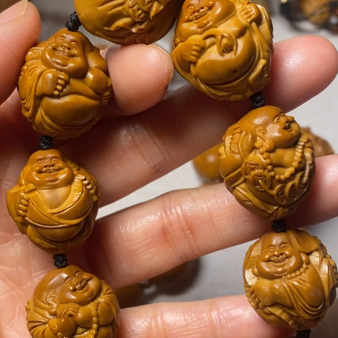 橄榄核手串/手链瑞兽弥勒
