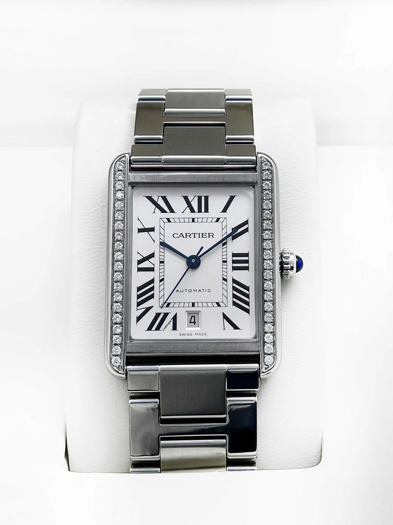 99新 Cartier/卡地亚 云时臻品/坦克系列/单表/后钻/31*40.85mm