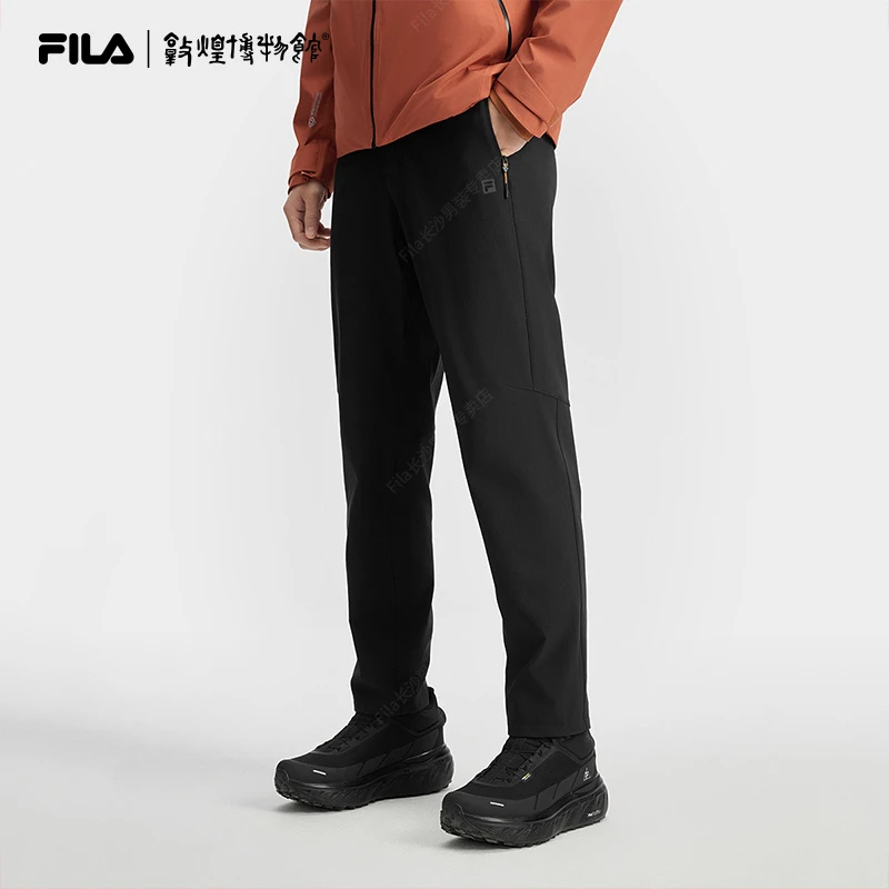 Fila/斐乐男款【联名直筒裤】秋季户外舒适运动弹力休闲A11M517808F