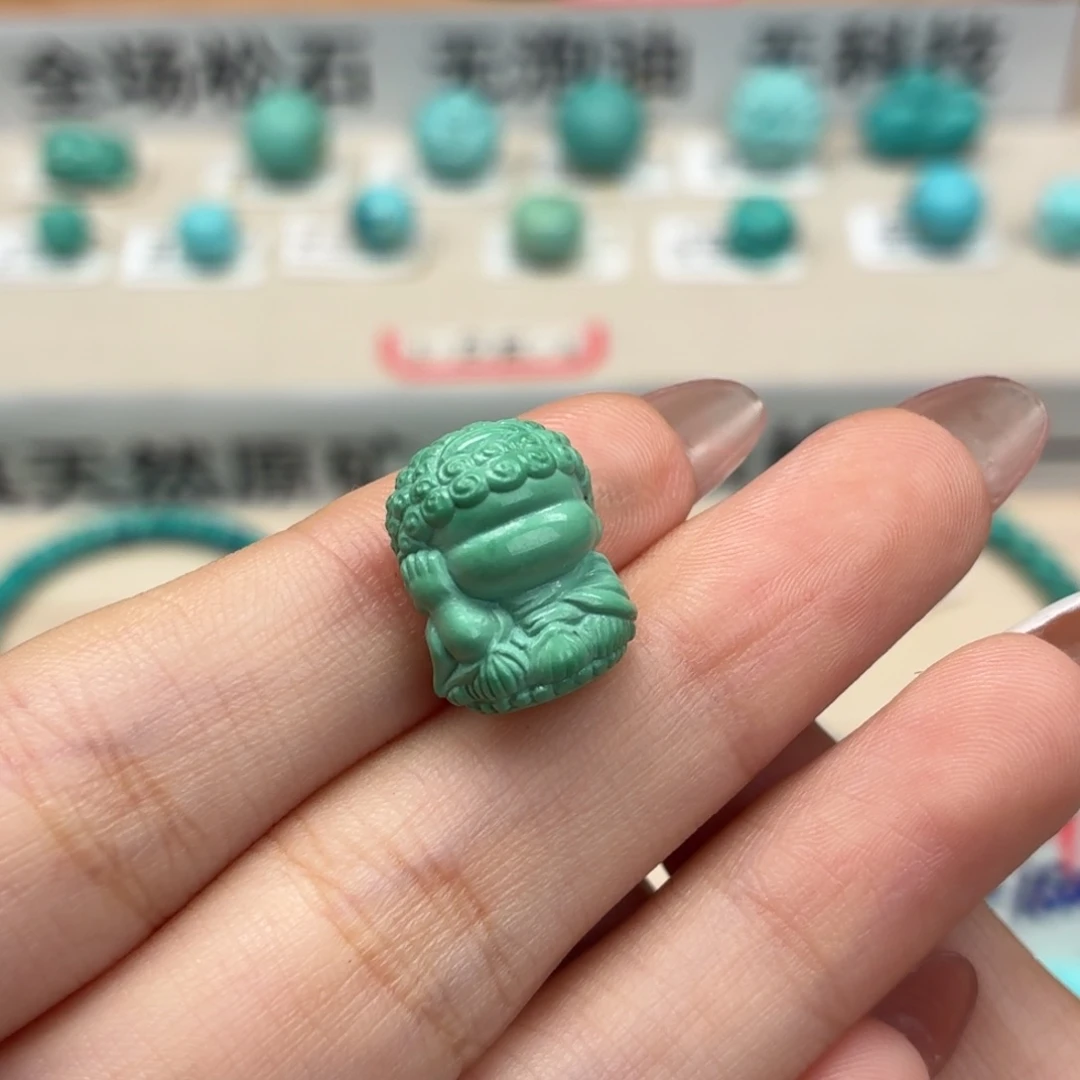 阿****未镶嵌绿松石珠宝奇石不想佛
