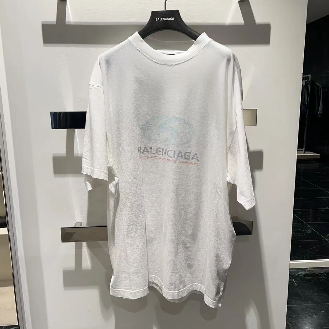 全新未使用 Balenciaga/巴黎世家 /七七/水洗褪色T恤