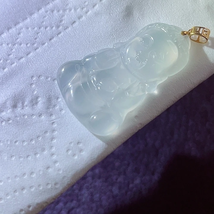 翡翠18K金镶嵌颈饰翡翠
