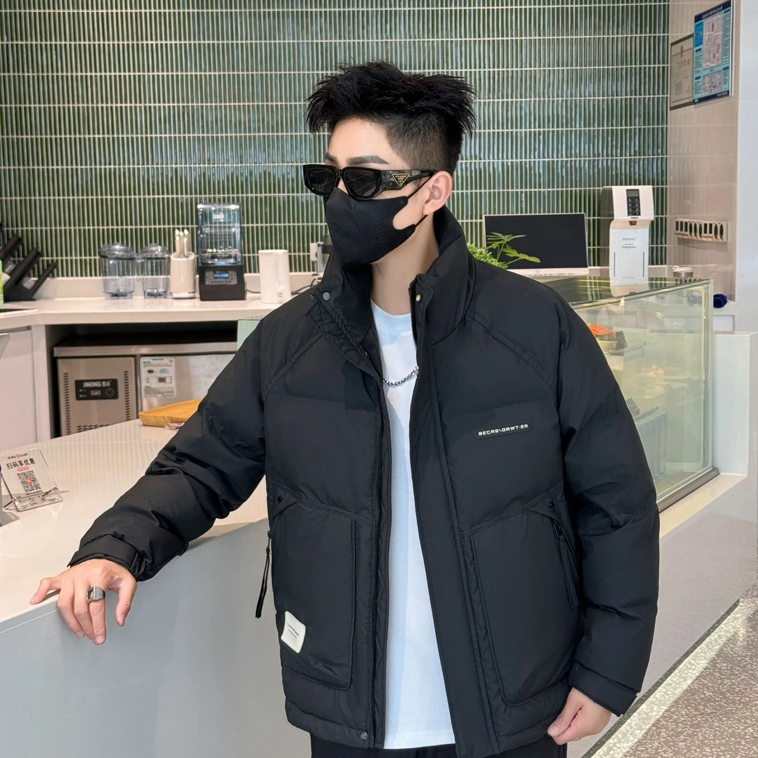 冬季新款潮牌立领防风户外休闲加厚保暖御寒外套#9317