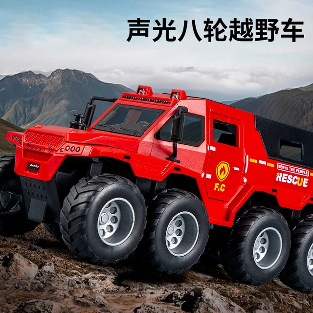 儿童越野车模型可开门皮卡车声光惯性小汽车大号仿真警车男孩玩具