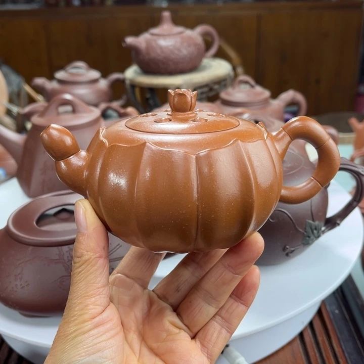 紫砂茶壶紫砂花茶