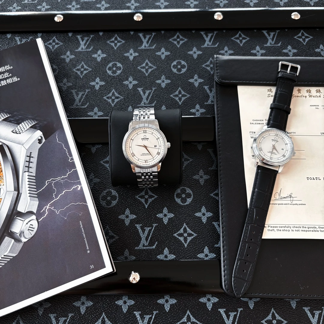 全新未使用/蝶飞/单日历/白盘/全自动机芯腕表 【港口直发】