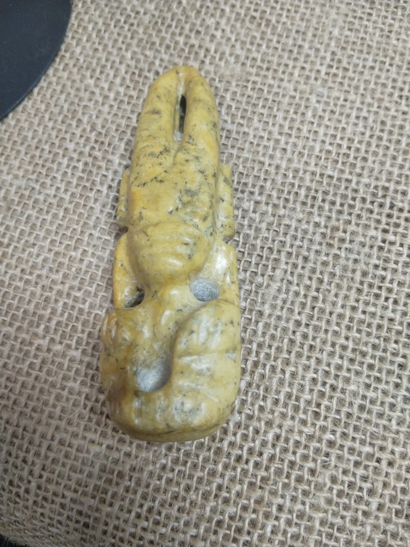 天然玉石河磨玉手把