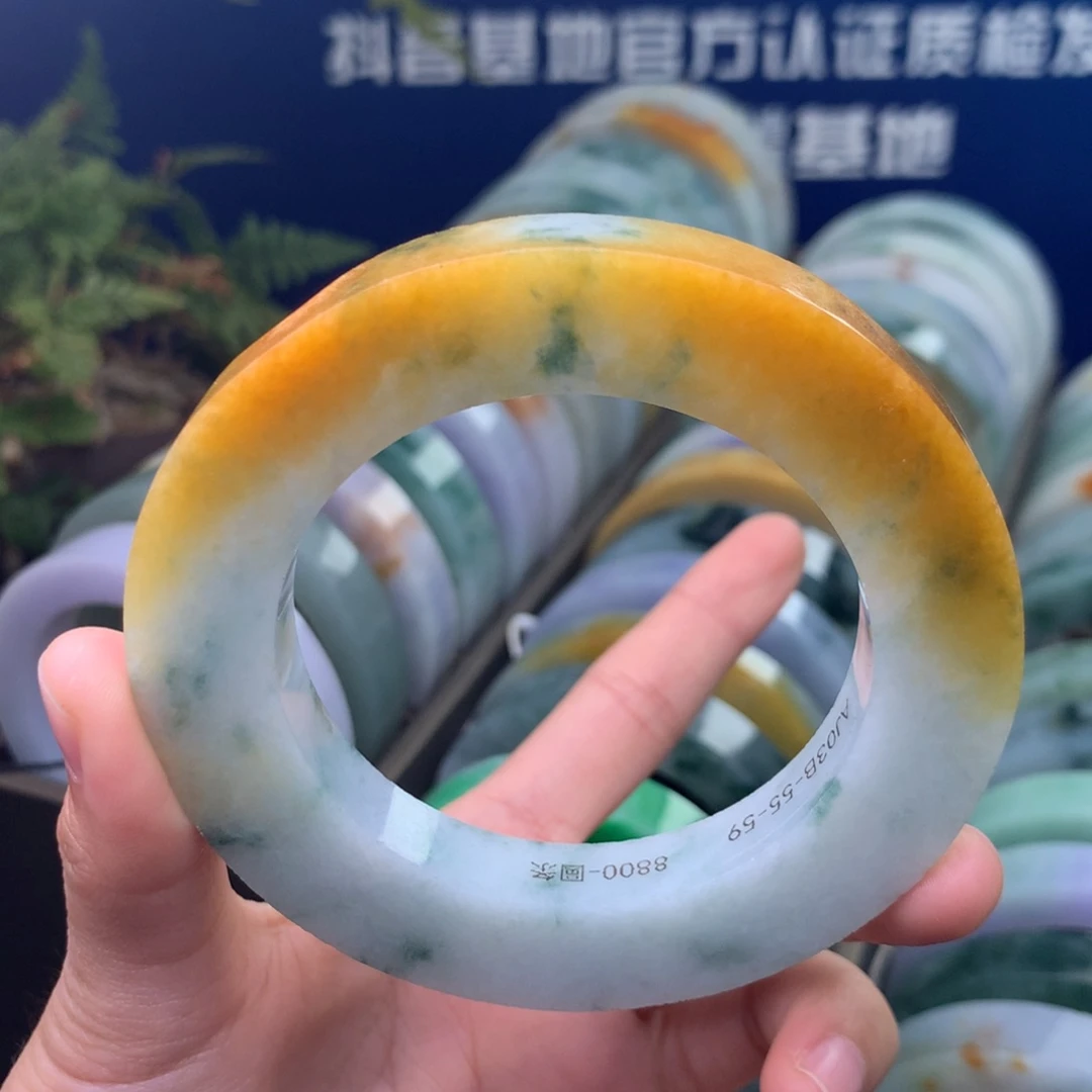 定制翡翠未镶嵌手镯定制不退不换