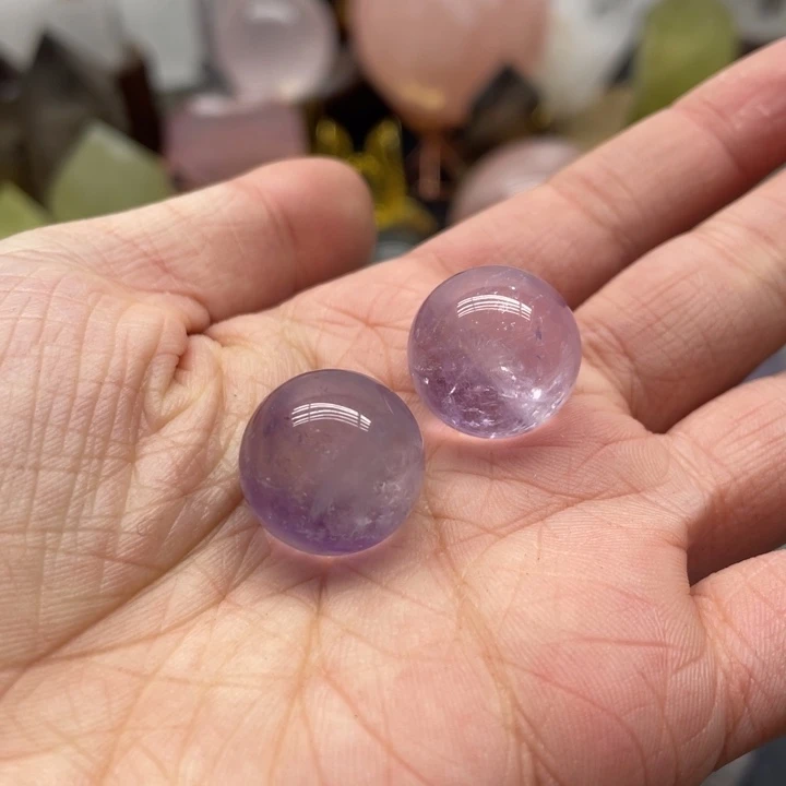 水晶34未镶嵌磕*紫水球