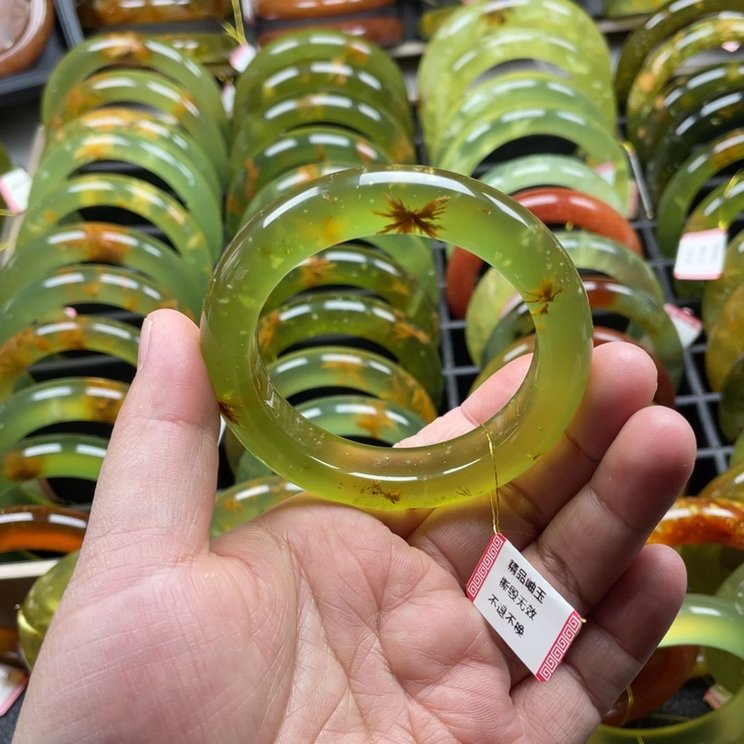 未镶嵌蛇纹石玉手镯