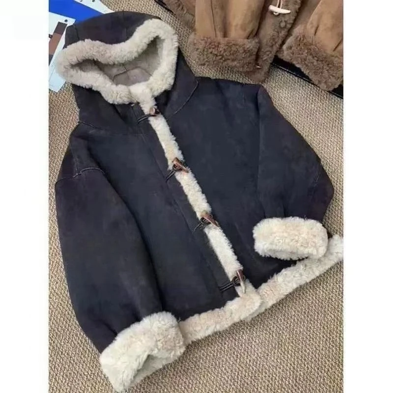 【米果妈】儿童2025冬季新款毛毛休闲外套B5166