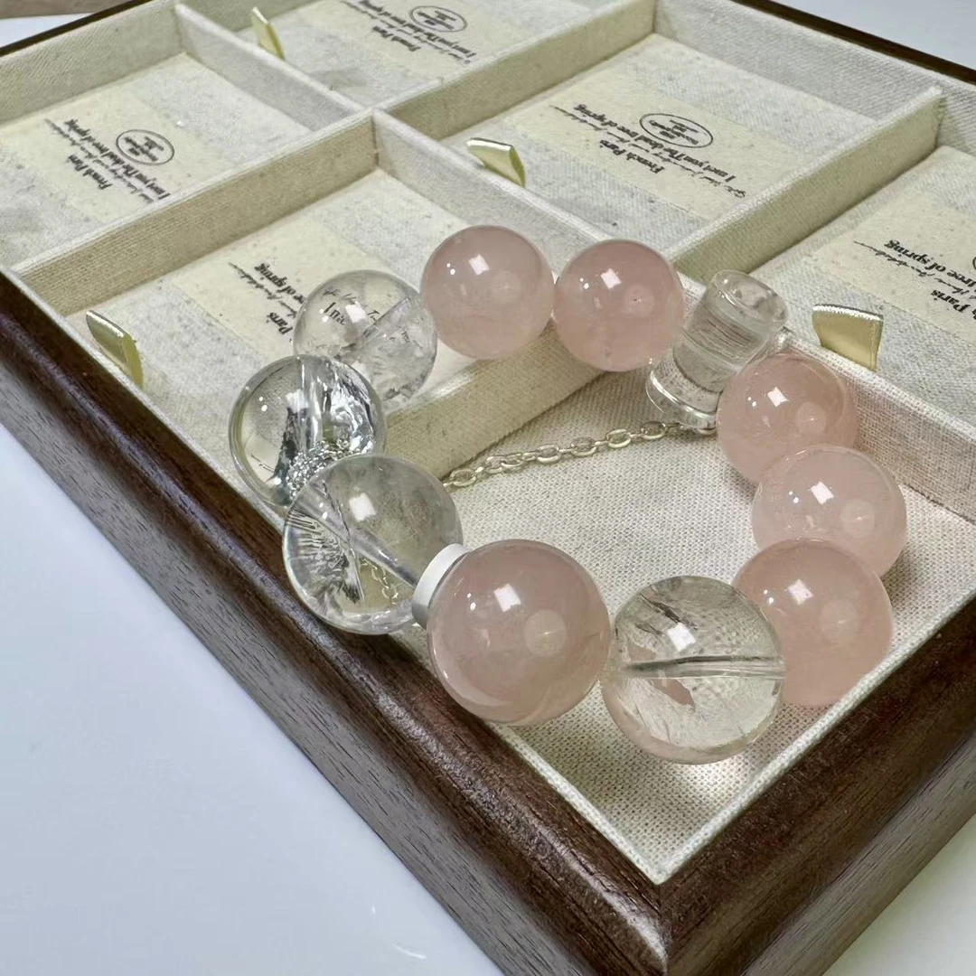 【棉花糖】896粉水晶创设计款水晶手链多样性发货