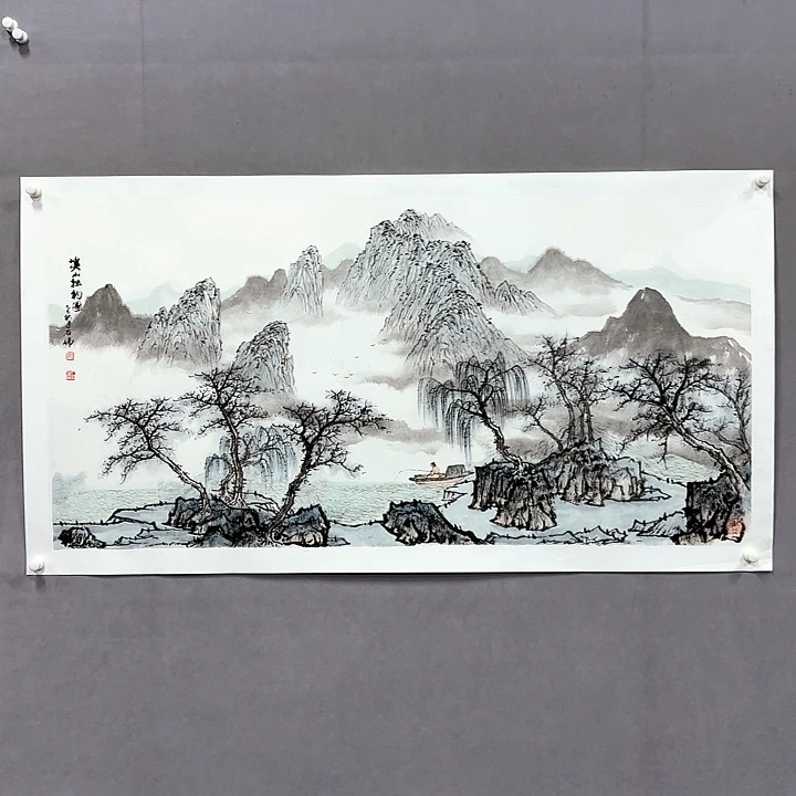 国画亲笔手绘放心去藏