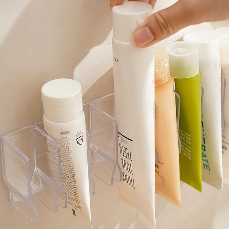壁挂多功能收纳架卫生间洗面奶化妆品置物架镜柜牙膏沥水固定器