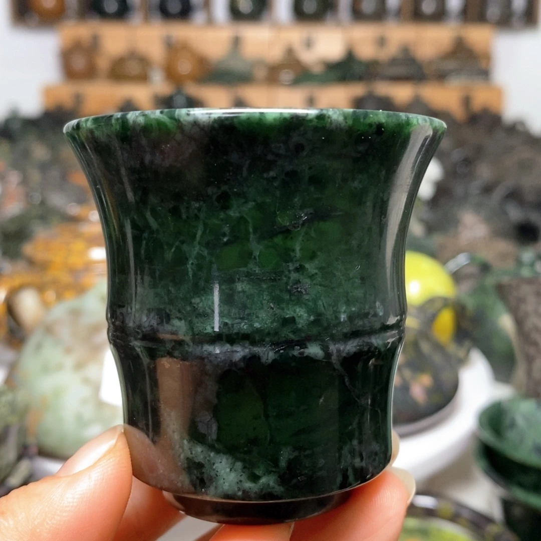 藏玉药王石福利款竹节杯100cc