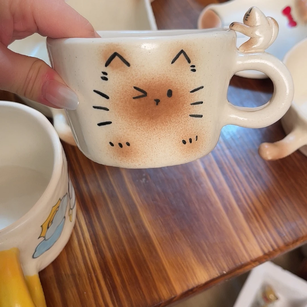 景德镇陶瓷可爱手绘杯